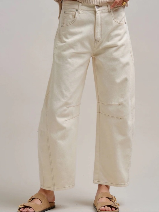 Olivaceous Denim - Olivaceous ecru barrel Jeans